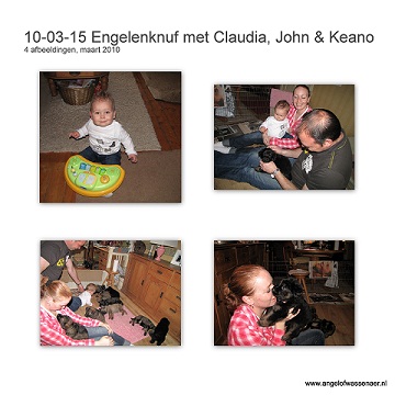 Engeltjes knuffelen met Claudia, John en Keano